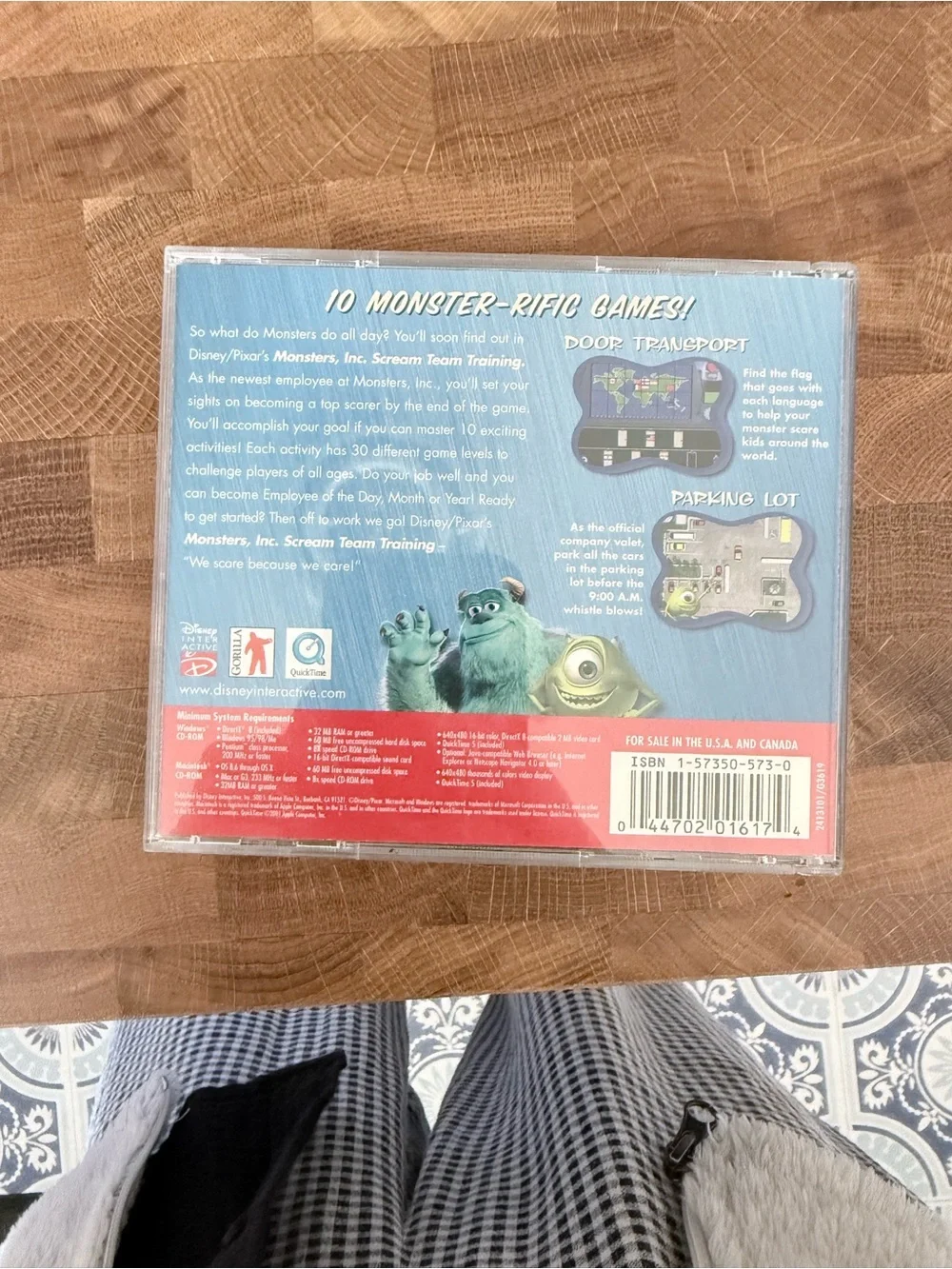 Vintage Disney Junior Games (Toy Story 2, A Bugs Life, Monsters Inc)
